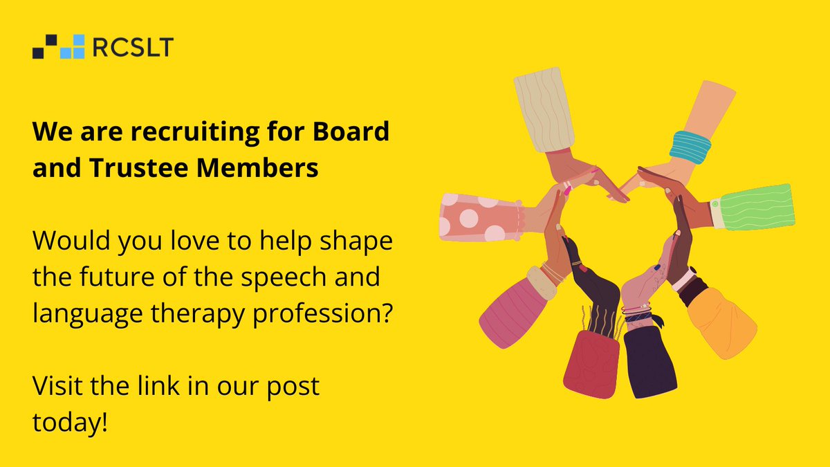Looking for a new challenge? Would you like to broaden your skills & experience, & help shape the future of the speech & language therapy profession at the same time? If so, one of these opportunities could be for you: rcslt.org/about-us/join-… (Closing date, 9am on 10 May 2024)