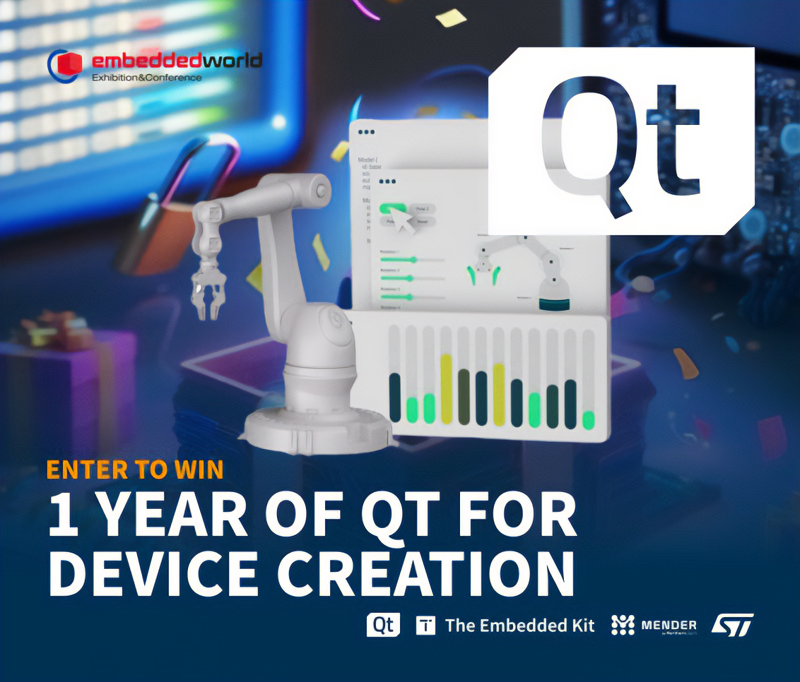 🎁 Win a year of pro device creation w/ us! 🎁

Discover our collab w/ The Embedded Kit, Mender (from Northern tech), & STMicroelectronics at EW2024: production-ready software package for STM32MP25: hubs.li/Q02snnnV0

#EmbeddedWorld #STMicroelectronics #Microprocessors