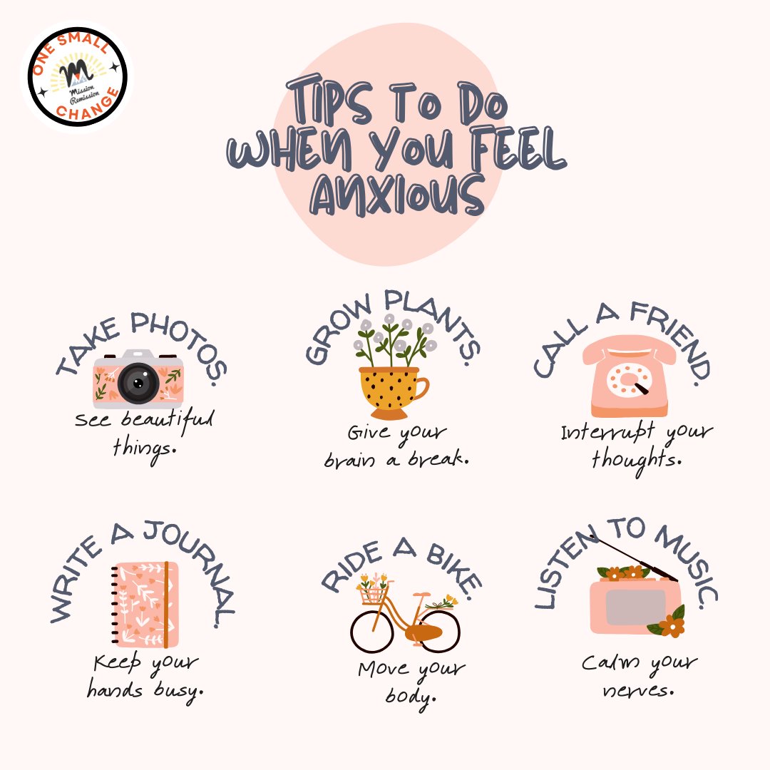 In our Feel Good month of April, we are asking you all what makes you feel great during your recovery. There are some helpful tips here for creative things you can try if you feel anxious – from taking photos to writing a journal, or riding a bike...