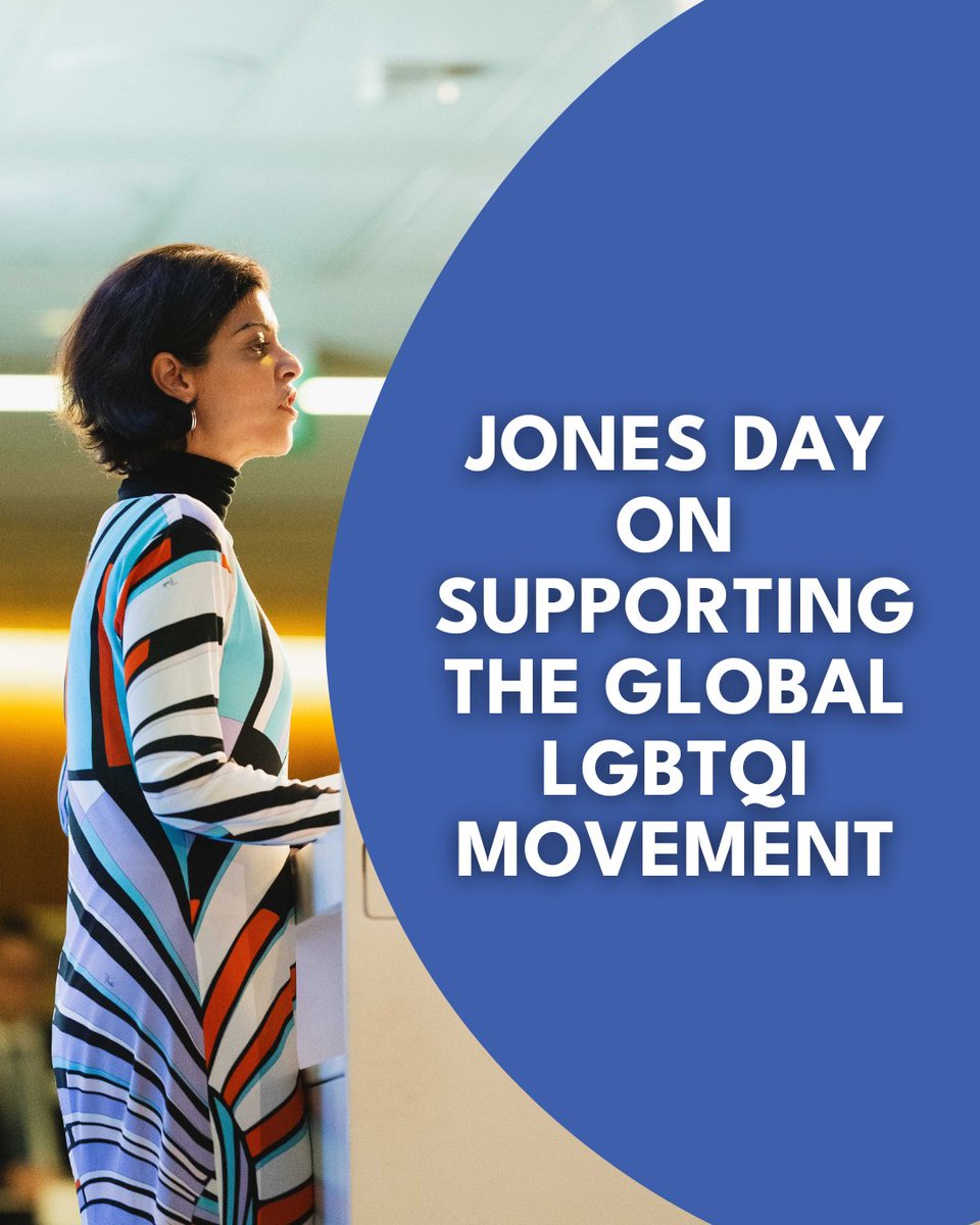 Vica Irani, Co-head of @JonesDay's Global Corporate Practice and Head of Diversity for the UK, explains what supporting the global LGBTQI movement means to Jones Day. Read the full story below. bit.ly/49k06cp