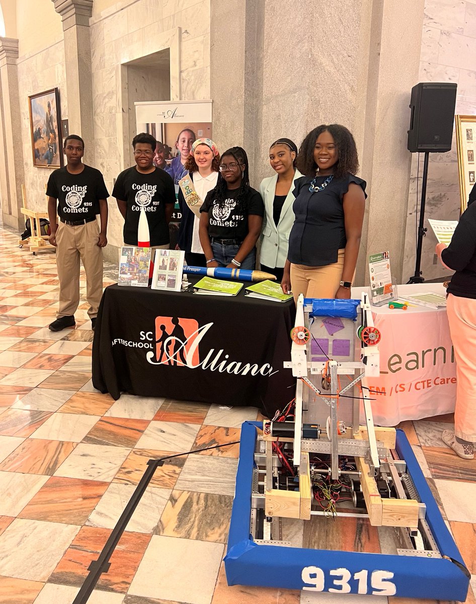 Today we'll be at STEM Day at the Capitol with South Carolina's Coalition for Mathematics & Science, STEM leaders from across the state and Million Girls Moonshot Flight Crew members Jaelah Middleton and Evie Martell. Come out and celebrate STEM with us!