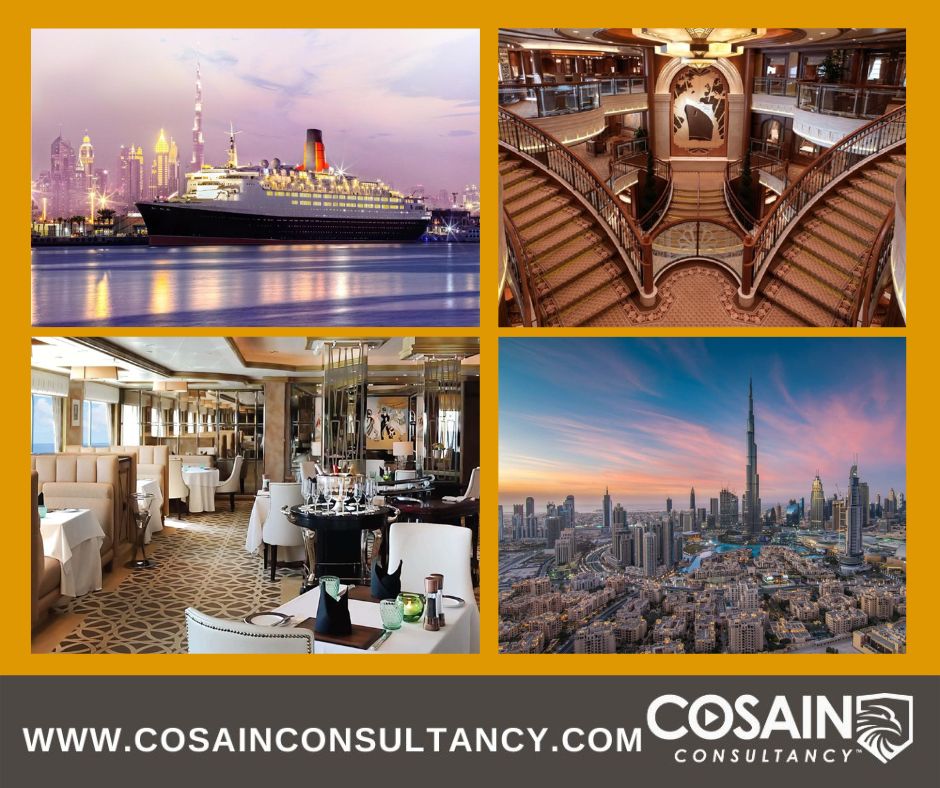 Cosain Consultancy is thrilled to announce our latest milestone: the opening of our new office in the heart of Dubai aboard the iconic QE2!
We extend a warm invitation to all our  connections in Dubai to join us for face-to-face meetings aboard the QE2. 
 #NewOffice #Dubai #QE2