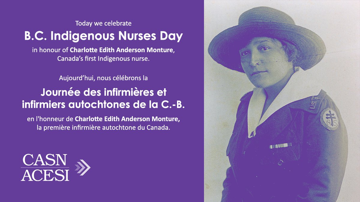 On #BCIndigenousNursesDay, we pay tribute to the many First Nations, Inuit, and Métis #nurses, #educators, and students in Canada.