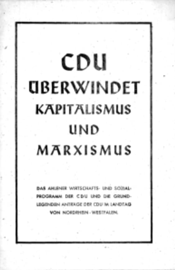 renrieger's tweet photo. Mit #CDU #Moers zurück ins 19. Jahrhundert?
Höhere Steuern, mehr #Sozialismus. Das scheint das Programm der CDU in Moers zu sein. Das hatten wir schon einmal. 1947 wurde von der CDU das Ahlener Programm verabschiedet, das von seinen Verfechtern als #christlicher #Sozialismus bezeichnet wurde. Es wurzelte auf der #katholischen #Soziallehre des 19. Jahrhunderts. Wäre dieses traurige Programm in Deutschland umgesetzt worden, hätte es das deutsche Wirtschaftswunder nie gegeben.
Augenblicklich klüngeln #linke #Christdemokraten und #Sozis in Moers an einem Programm für unsere Stadt. Wir fürchten, unsere Stadt ist verloren.