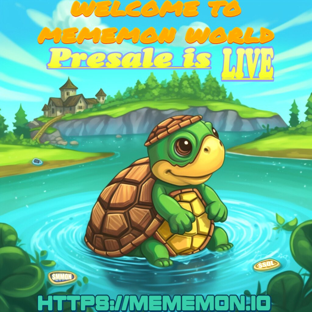 Dive into the world of #Mememon where the presale wave is making a splash! 🌊🐢 Get your slice of the pond by securing $MMON tokens now. Why wait when you could be riding the current to meme glory at mememon.io ? 
Catch the tide before it turns! 🌊🏄‍♂️ 🚀
#Solana