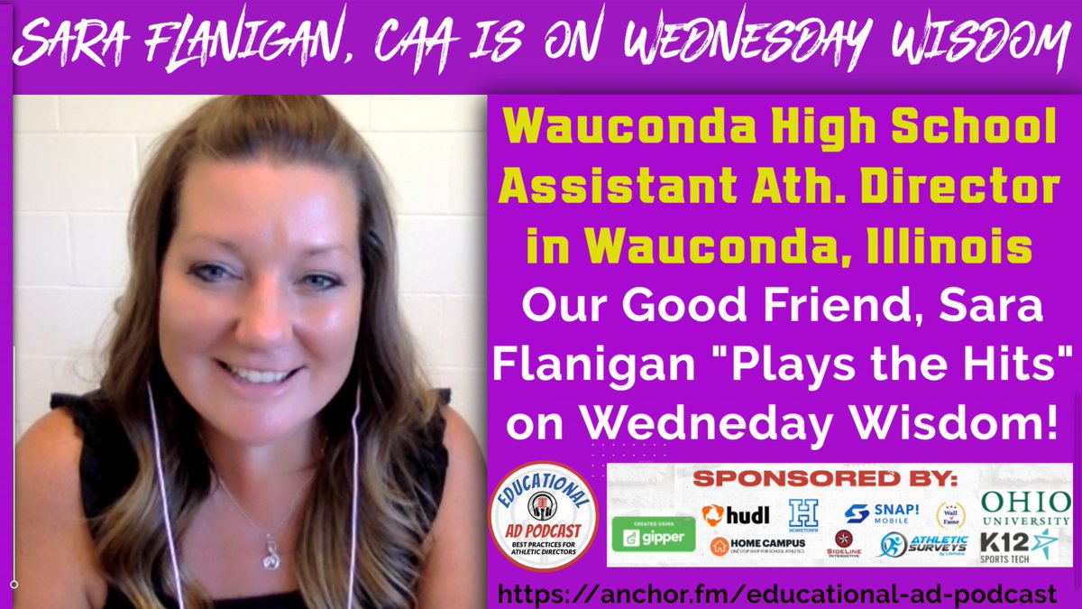 Sara Flanigan shares some 'Audio' BEST PRACTICES on The EducaAD Podcast! podcasters.spotify.com/pod/show/educa… @AD__insider @WaucondaCUSD118 @IllinoisAD @GCWHSS @GoWHS_Flanigan @IIAAA3 @ohioiaaa @WadaWisconsin @thegistusa @NFHS_Org @OregonADs @OiaaaOklahoma @Hudl @KAAA_KyAD @CSADAOnline @FHSAA