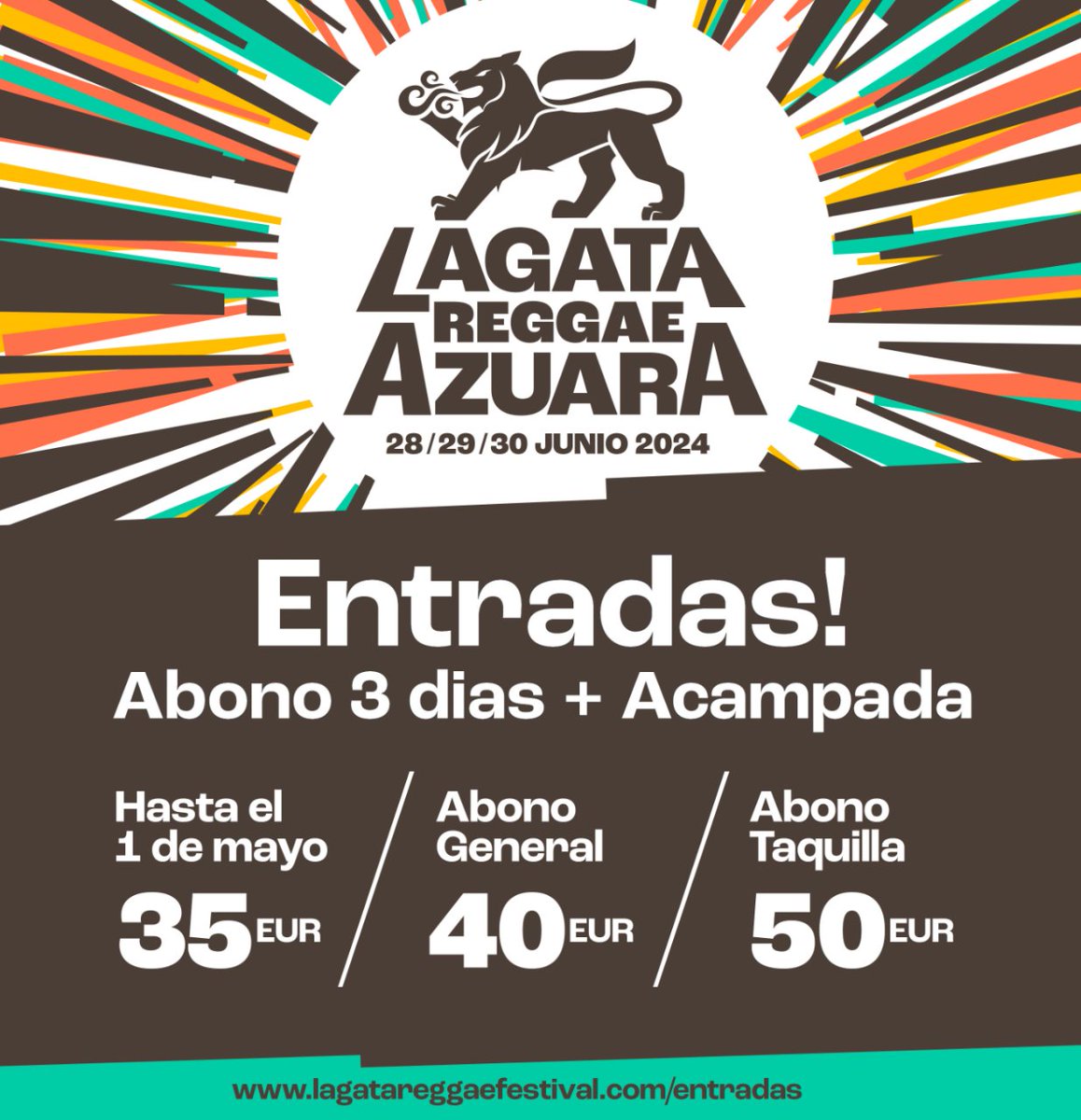 ¡Mellow Mood en Lagata Reggae Azuara! Disfrutaremos de su mejor directo con la banda al completo, lo que significa… ¡un show espectacular! Abono 35€ lagatareggaefestival.com/entradas
#lagatareggaefestival #acampada #reggaemusic #azuara #zaragoza #reggaevibes #campodebelchite #mellowmood