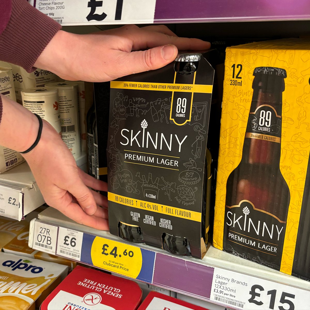 🔔SPECIAL OFFER 🔔

4 packs of Skinny Lager only £4.60 at @tescofood 😍

Offer ends on 16/04/2024 so go, go, go 🏃‍♂️🏃‍♂️🏃‍♂️ bit.ly/3PYjvJf

#Promotion #DrinkAware #SpecialOffer