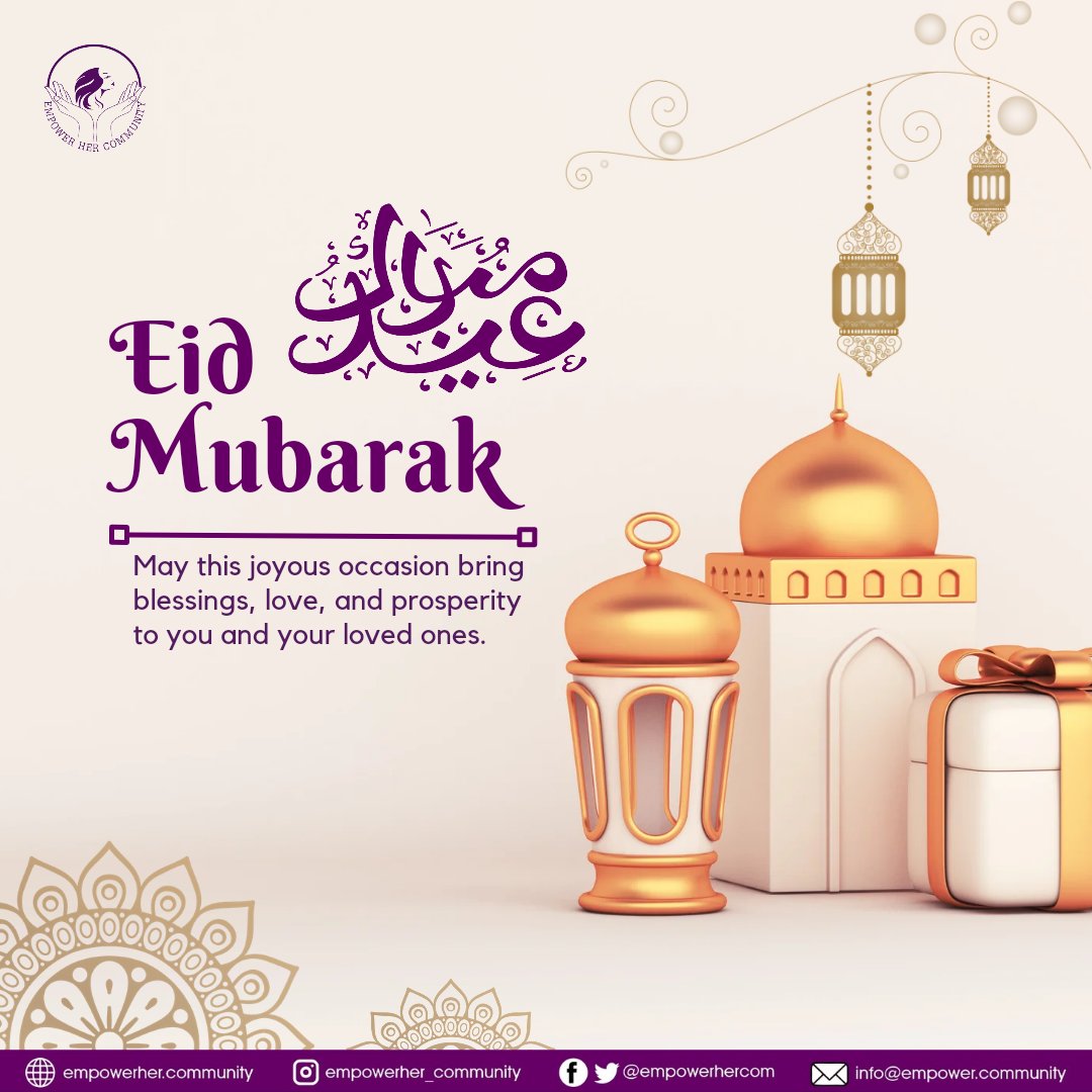 Hey Techies!! 👋 Eid Mubarak to everyone celebrating🤗. Wishing you a day filled with joy, peace, and endless possibilities! Let the celebrations begin! 🥳🌙✨ Tag a Muslim tech sis today and ask for your Ram meat🌚 #EidMubarak #EmpowerHerInTech #empoweringwomen #ehc