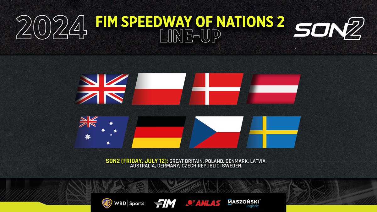 Locked and loaded for the #SON 2024! 🔥

Here's everything you need to know ahead of the Nations colliding in Manchester 👉bit.ly/SpeedwayOfNati… 🏆

#FIMSpeedwayGP
