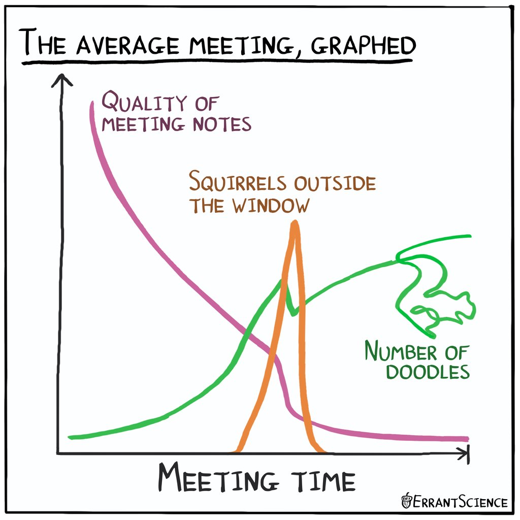 Squirrels outside meeting room windows are responsible for millions of lost hours of productive doodling 🐿️