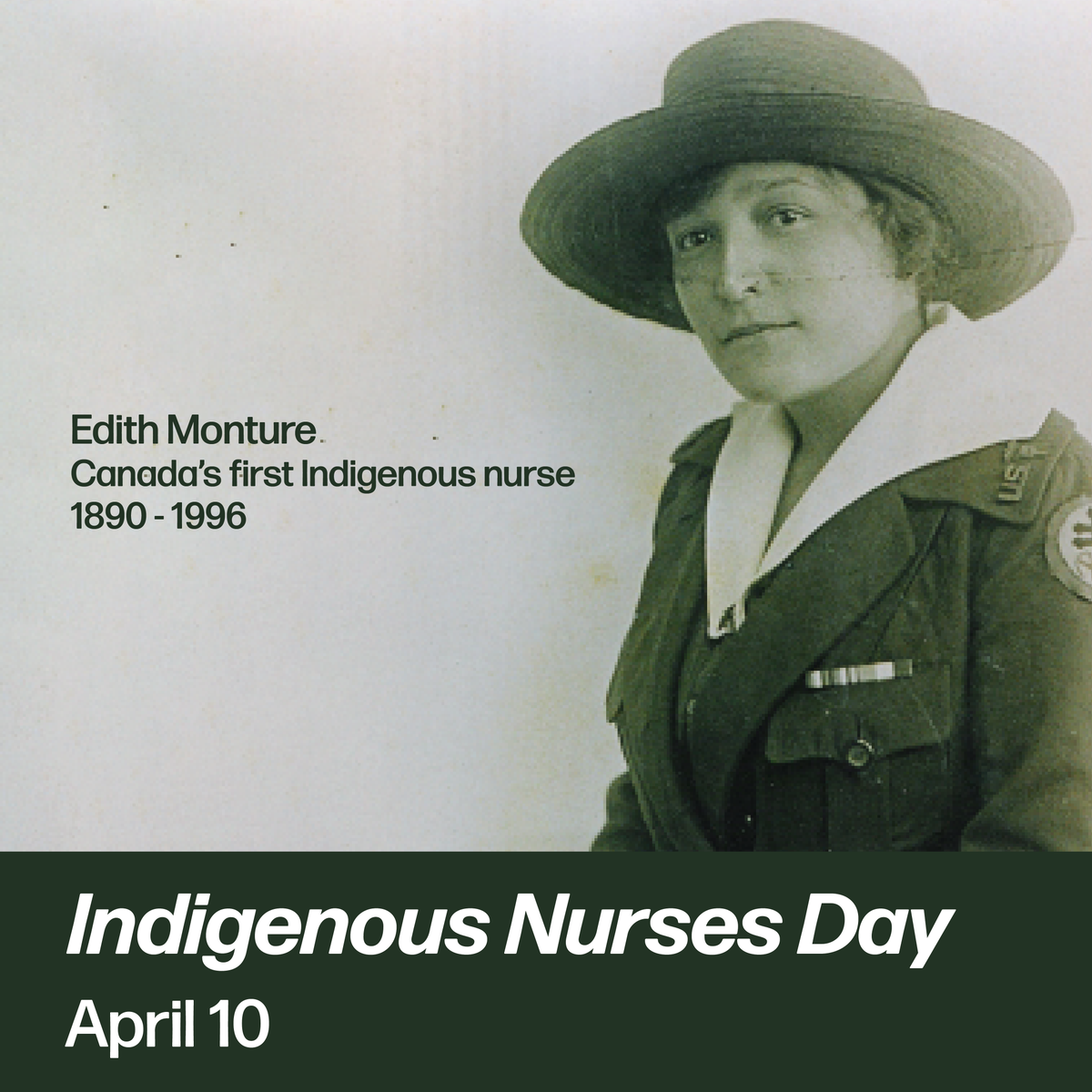 Today, on Edith Monture's birthday, we join BC in honouring Indigenous Nurses Day and the crucial contributions of First Nations, Métis and Inuit nurses in advancing health care. We stand with Indigenous nurses today and every day. #cdnhealth #NurseTwitter