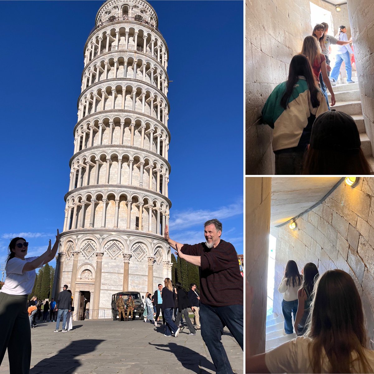 Good News: Physicists confirm that the Leaning Tower’s Centre of Gravity will remain above its base for many years to come! 🧱📏📝 #lehschool