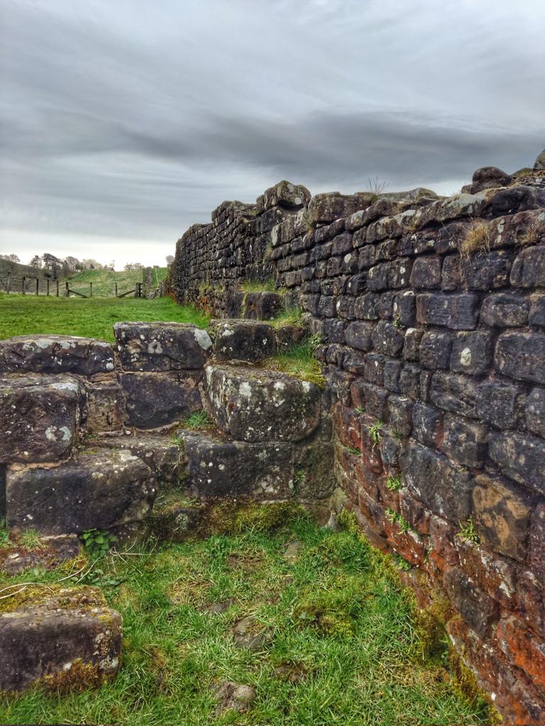 #hadrianswall #nationaltrail at the river abutments near Birdoswald in #cumbria