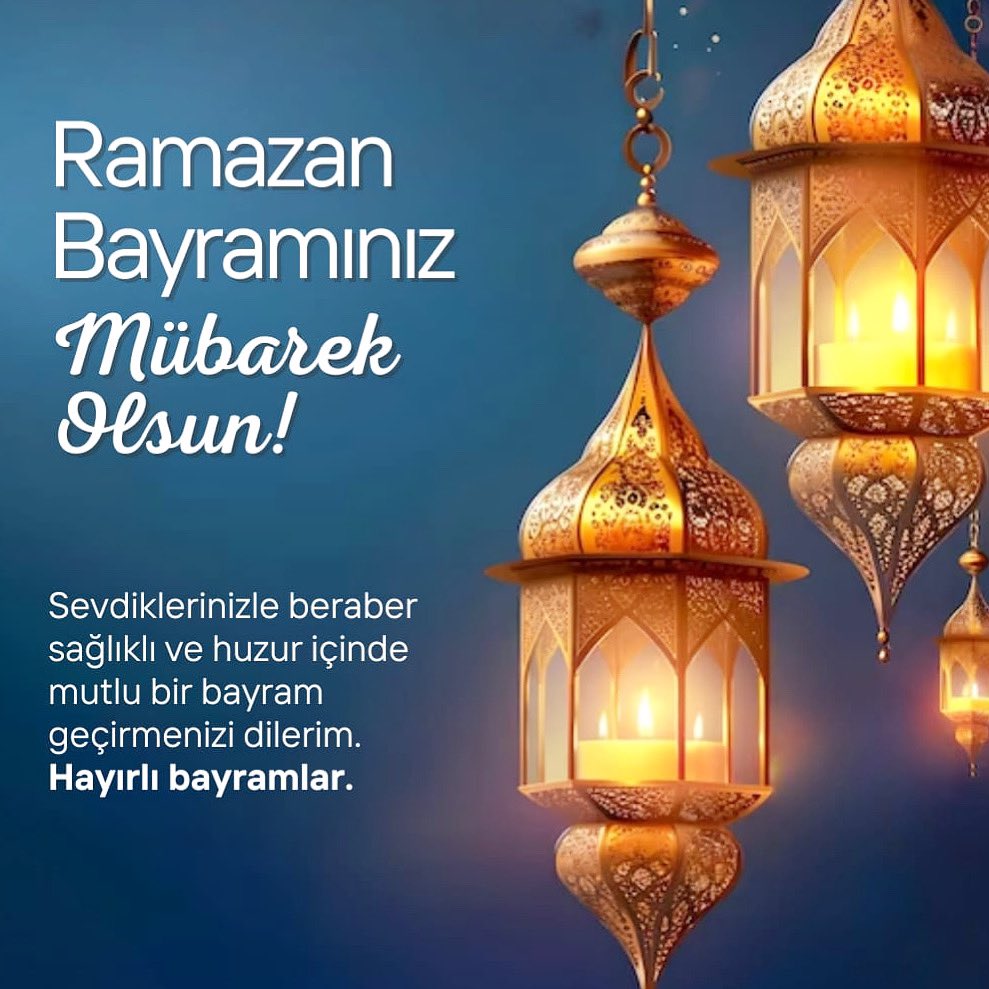 Siz dostlarımın Ramazan Bayramı mübarek olsun…