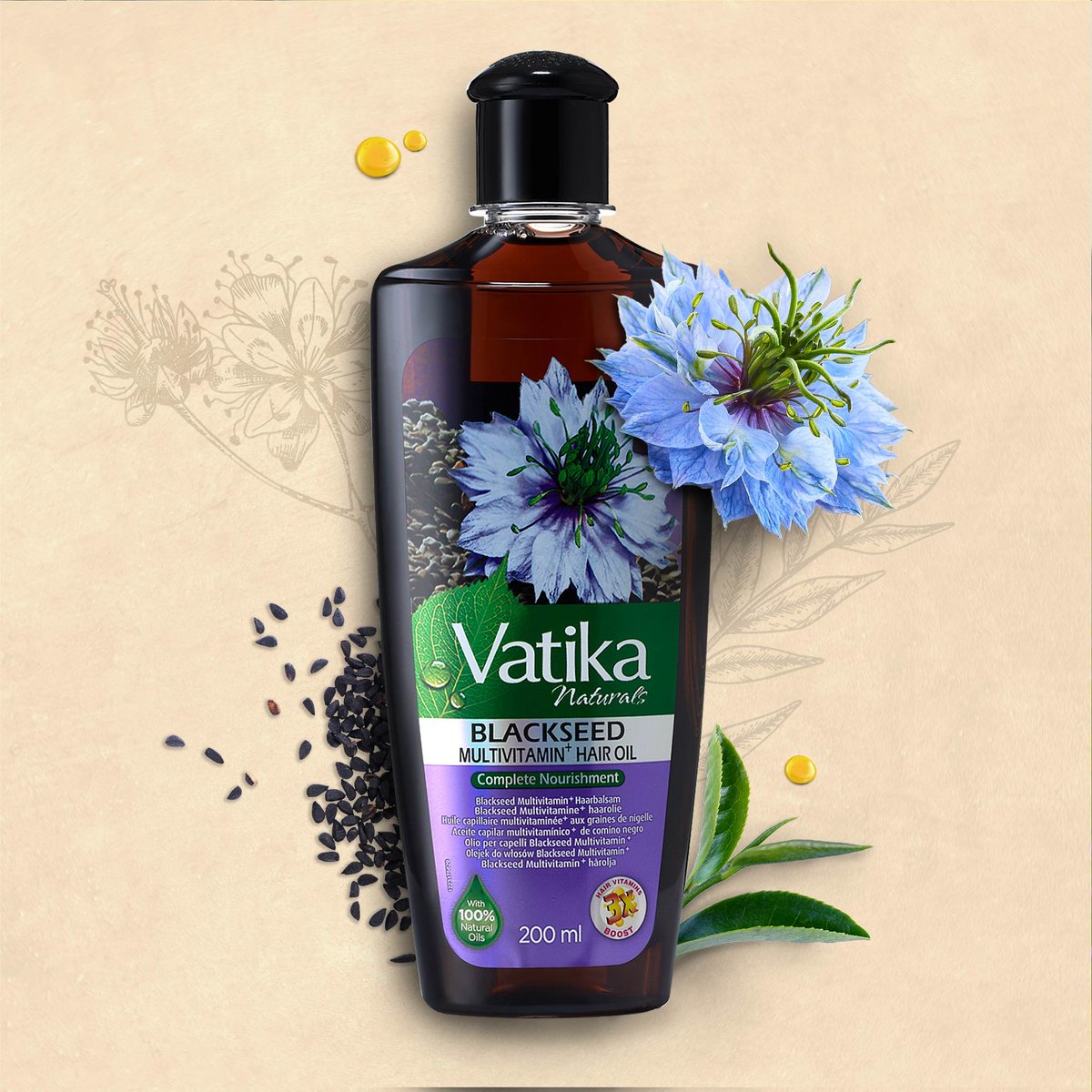 Embrace the beauty of spring with Blackseed Oil, infused with the goodness of blackseed flower! 🌼 As the world bursts into bloom, let your hair flourish with the nourishing power of black seed oil. Just like the resilient blackseed flower, our oil strengthens and revitalizes.