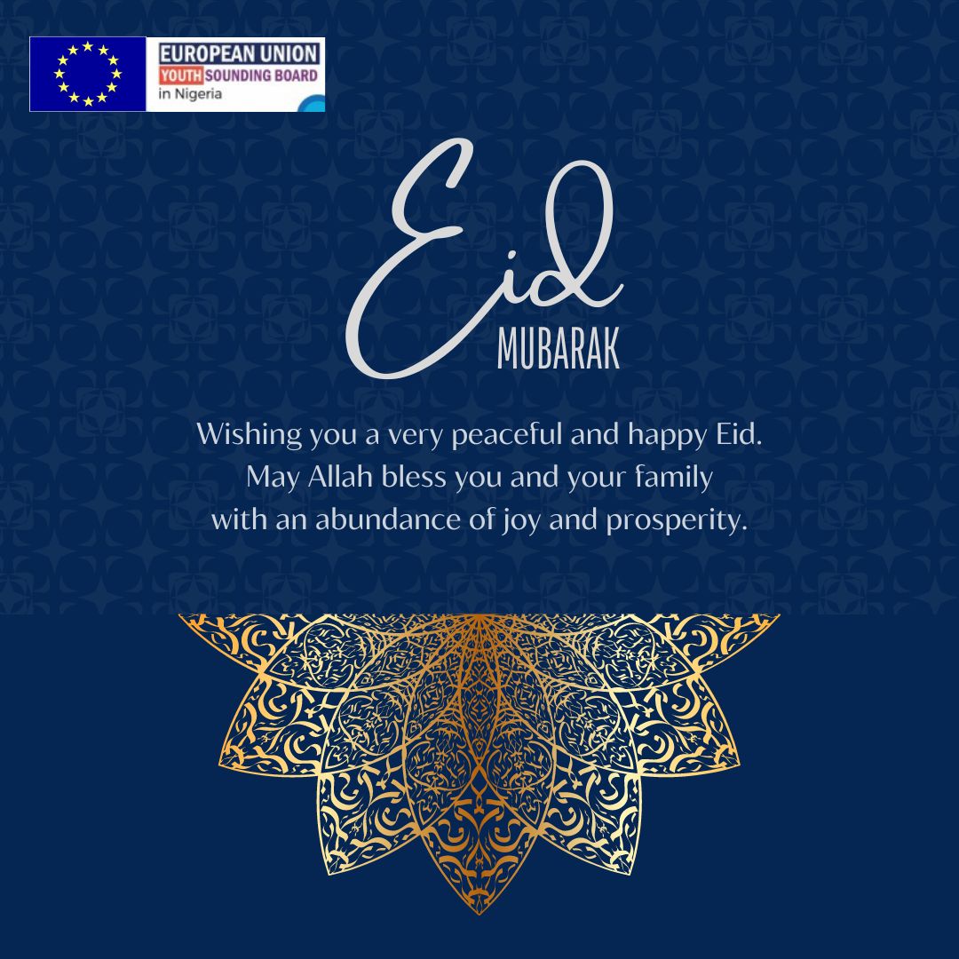 Eid Mubarak! On this special day of Eid-el-Fitr, we pray the teachings and blessings of Ramadan birth greater uplifts for you and yours. Here's wishing you peace, happiness and prosperity on this Eid celebration. #EUYSBNigeria #SoundItWithYSB #Eidmubarak2024