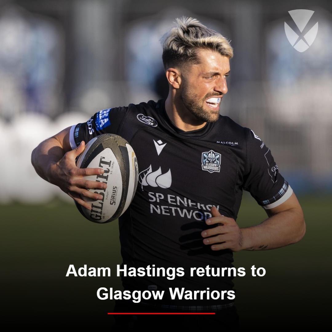 Confirmation that Adam Hastings will return to @GlasgowWarriors in the summer after signing from @gloucesterrugby