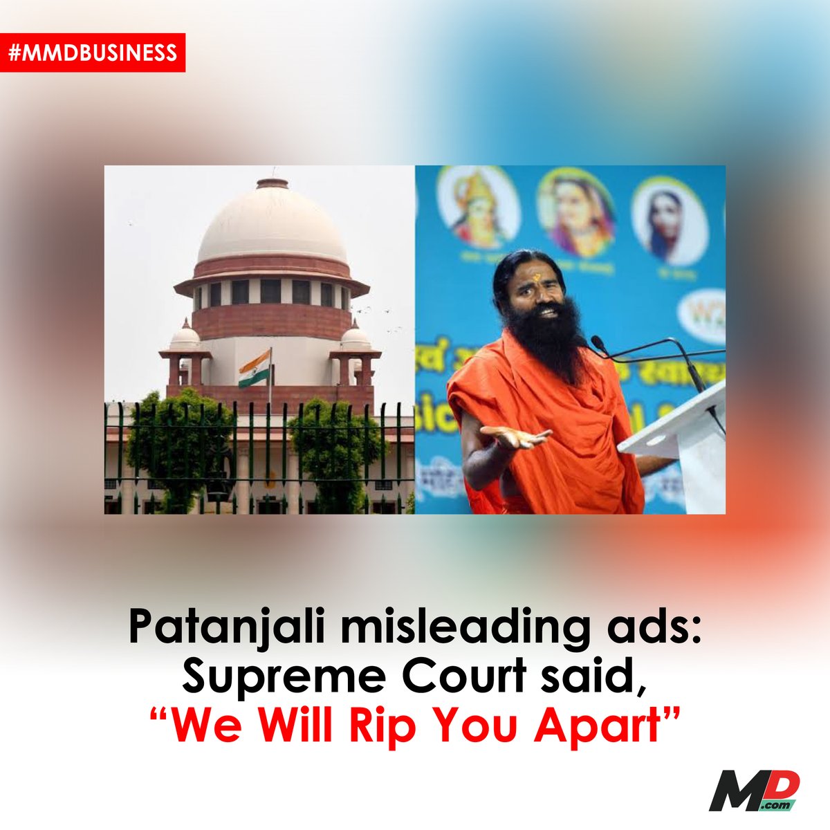 The Supreme Court of India firmly dismissed the apologies filed by @PypAyurved founders Ramdev and Balkrishna regarding the company's misleading advertisements, stating, 'we don’t want to be so generous in this case.' Justices Hima Kohli and Ahsanuddin Amanullah expressed their…