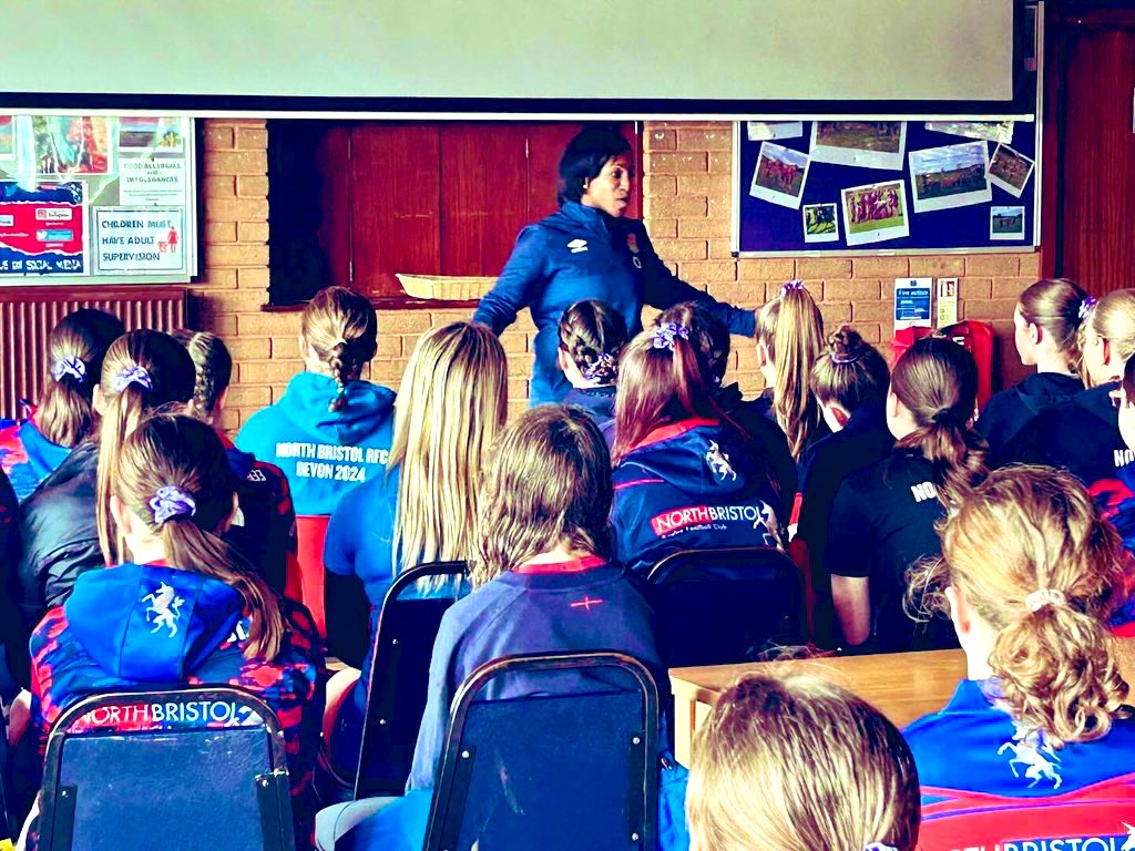 Great day had at North Bristol RFC yesterday to celebrate Impact ‘25 (an RFU transformational legacy programme) and to mark 500 days to go till the start of the Women’s Rugby World Cup 2025. Loved speaking to the girls at the club & sharing my story. Brilliant day! 🙌🏾 #RWC2025