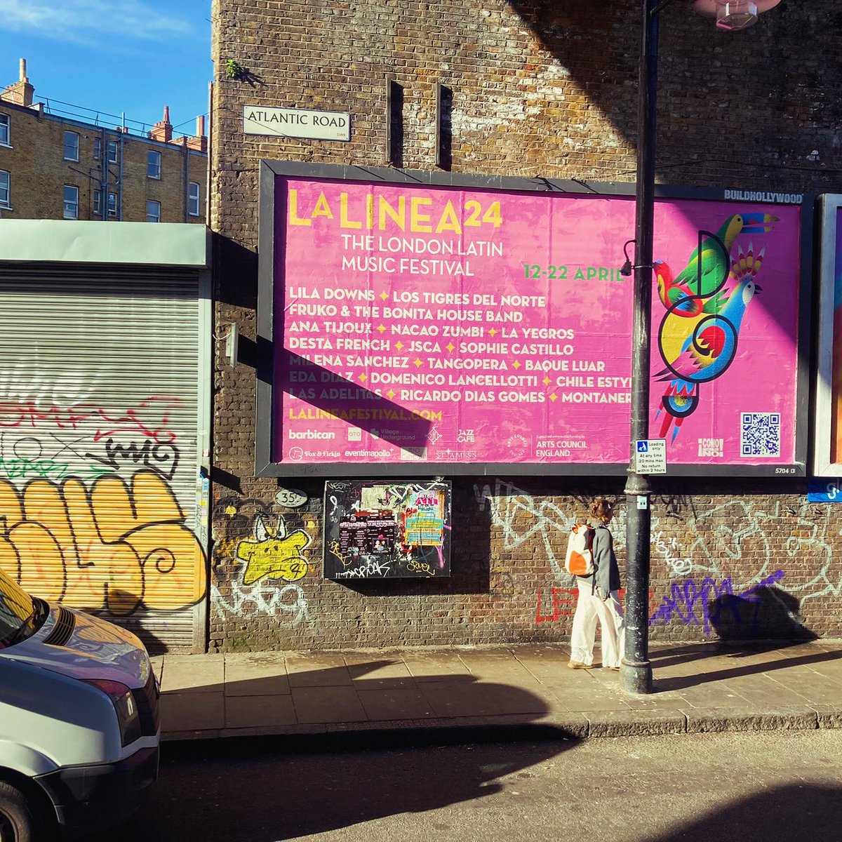 In today’s @FT : ‘We’re trying to create that London Latin sound’ The city’s thriving and genre-blending Latin music scene is celebrated in this month’s La Linea festival: buff.ly/3UmrSRz The La Linea billboard is up in the Brixton barrio.