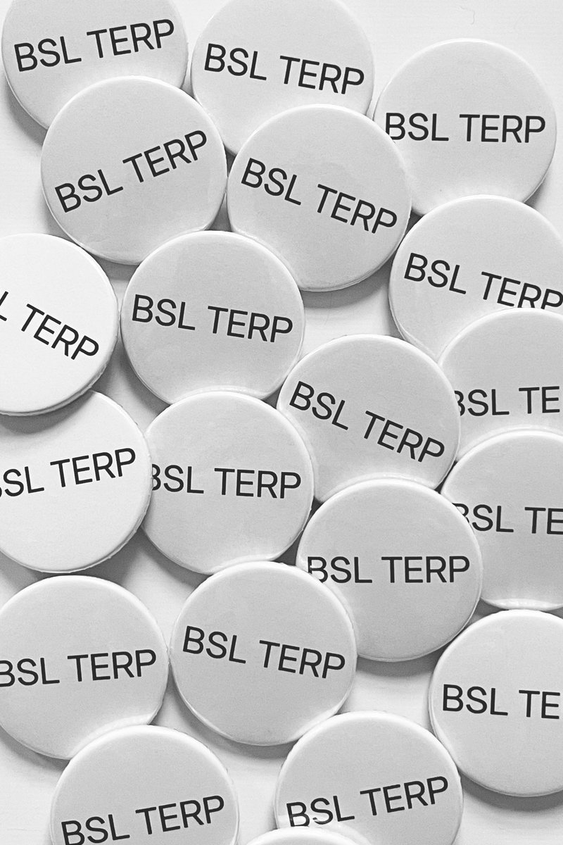 Did you know we stock educational #DEAFIDENTITY badges such as - I AM LEARNING SIGN LANGUAGE I AM BSL INTERPRETER BSL TERP TEACHER OF THE DEAF ToD and so many more? Take a look now on our website - deafidentity.com/badges ✨