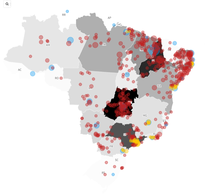 Goiás já registrou 113 pesquisas, especialmente em cidades do interior. No Piauí, foram 98. A cidade com mais pesquisas registradas até agora foi Teresina (PI), com 17 sondagens. Gráficos em lagomdata.com.br/eleicoes/