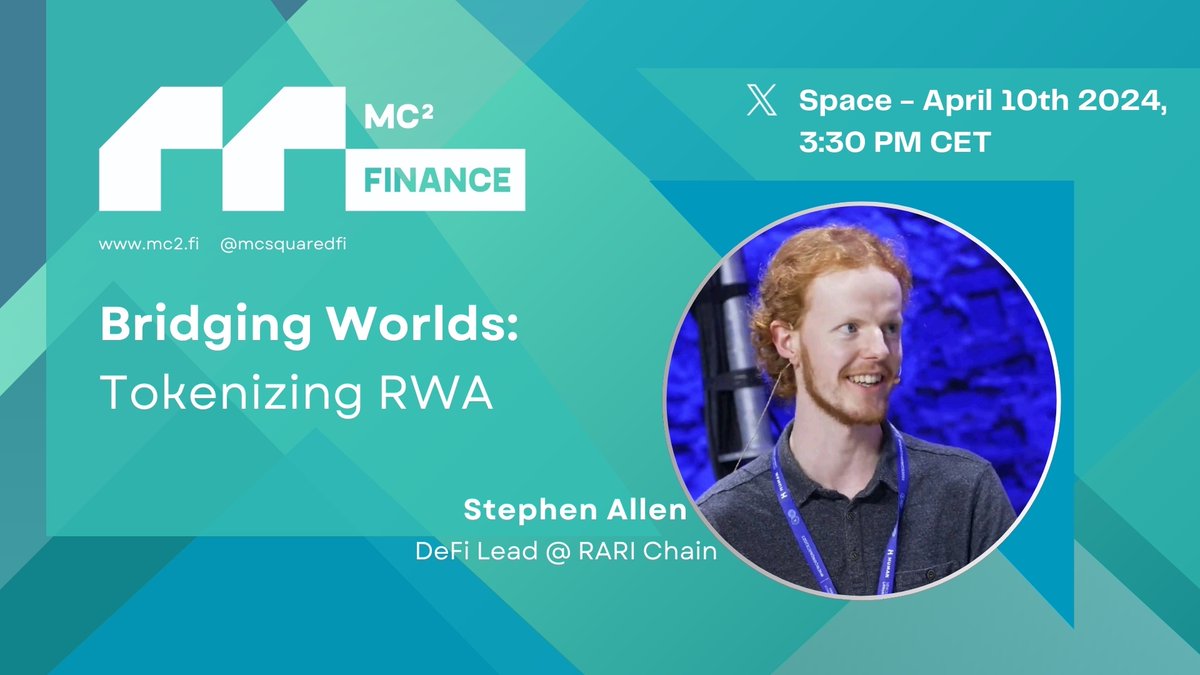 🎙️ Jump on our space today at 3.30PM CET with @imastephen_ from @RariChain 

We’ll be exploring how the role of blockchain tech enables the tokenization of assets, the benefits this & much more! 👇

twitter.com/i/spaces/1LyxB…