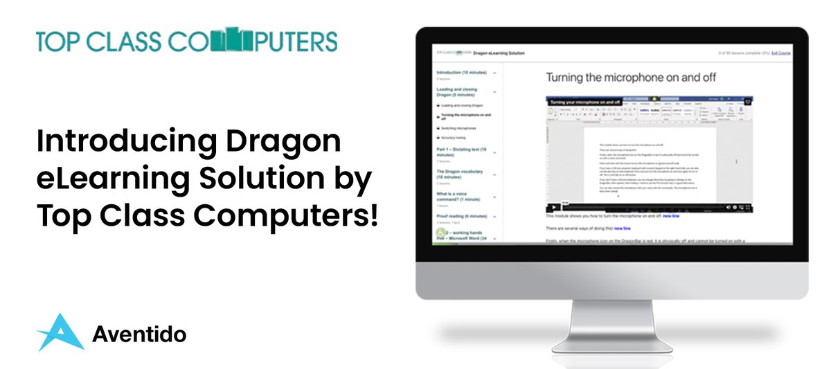 New product alert - @Top_Class_Comp! Want to learn more? Join Neil from Top Class Computers for two webinars this month around his Dragon eLearning Solution. Weds 17th April 9 AM: zurl.co/OqHN Thurs 25th April 9 AM: zurl.co/KcUt #AssistiveTechnology