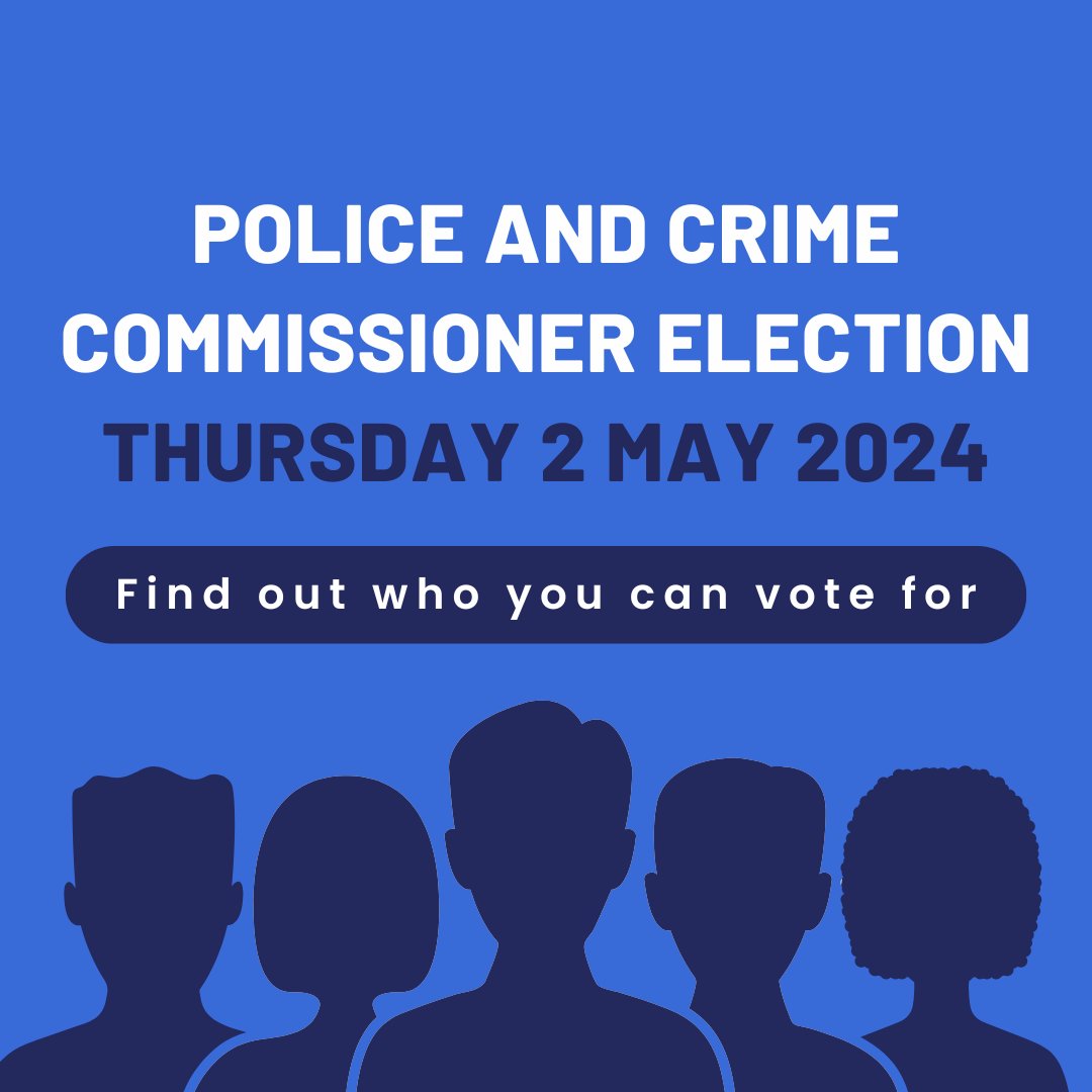 The candidates for the Thames Valley Police and Crime Commissioner Election have now been confirmed. You can find out about the individuals standing on Thursday 2 May by visiting - choosemypcc.org.uk/area/thames-va… To find out more about the PCC election, visit southoxon.gov.uk/PCCElection2024