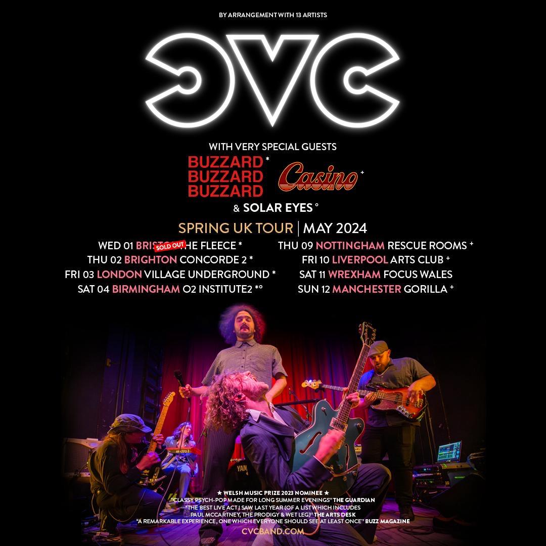 𝐒𝐔𝐏𝐏𝐎𝐑𝐓 𝐀𝐍𝐍𝐎𝐔𝐍𝐂𝐄𝐌𝐄𝐍𝐓 Delighted to announce Liverpool's own soulful indie groove machine & #FestEvol stalwarts @Casino_band_ are very special guests of Cardiff's @CVCband_ at @artsclublpool, Friday May 10th. Sublime. Tickets @seetickets: seetickets.com/event/cvc/arts…