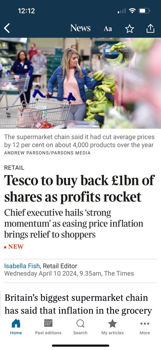 Companies buy back shares to increase the share price. The senior executives are often paid bonuses in share options, which then go up in value. Board directors also benefit. Meanwhile the cost of living crisis means ordinary people are paying for all this greed. Shame!