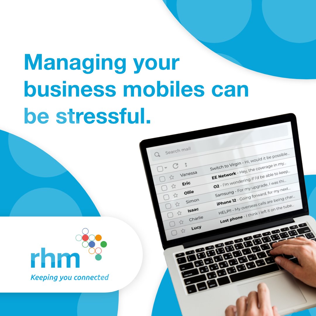 RHMTelecom's tweet image. Our team take the stress out of managing mobiles for your business. From tariffs and mobile packages to device management, RHM can ensure your team are set up with what they need. Find out more: rhmtelecom.com/mobile/ #RHMTelecom #MobileManagement #BusinessMobiles