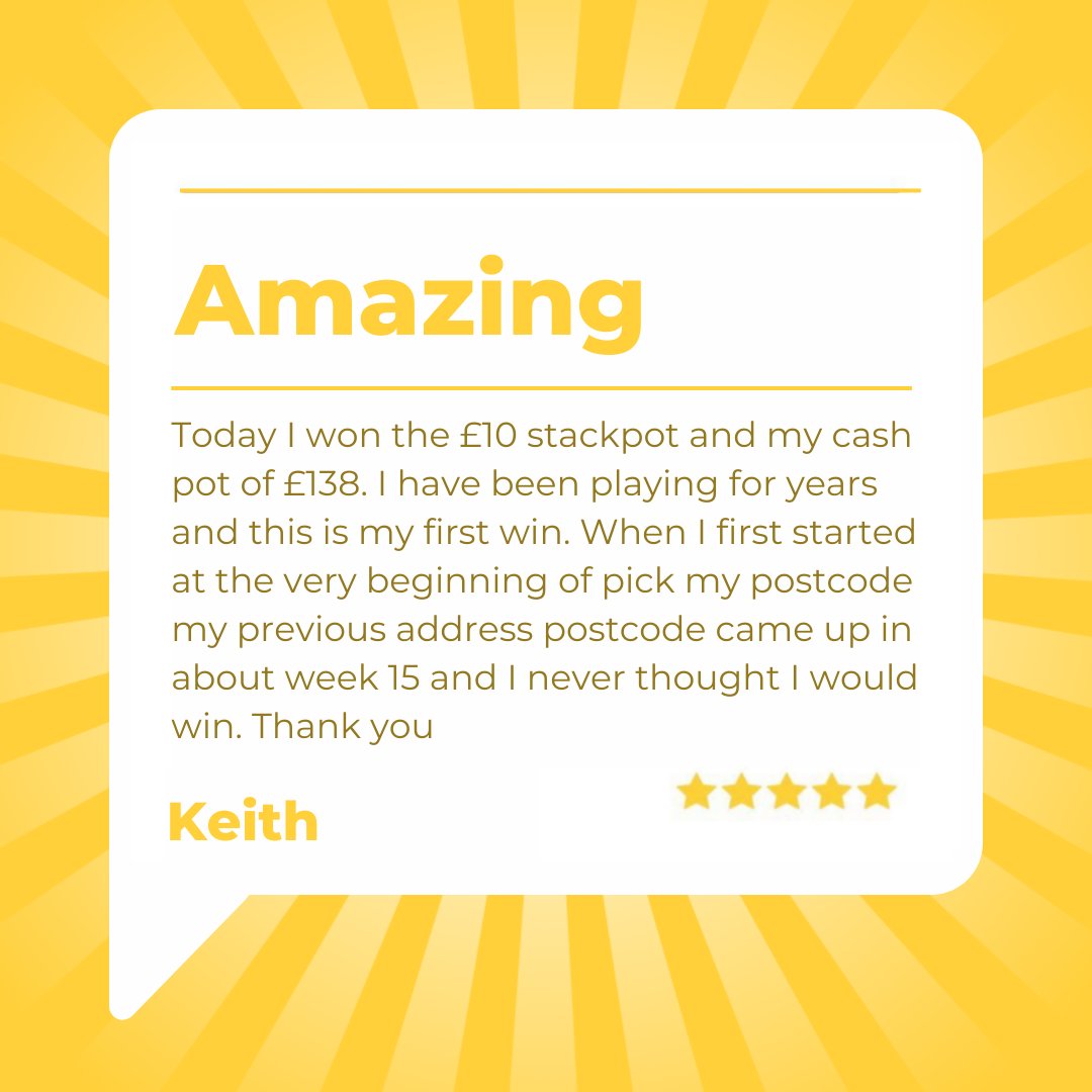 What could be better than winning £148 completely for free?🎉 There's no better surprise than seeing your postcode appear! 💸 For your chance to win money as easily as Keith, join Pick My Postcode today!💰 #PickMyPostcode #PMP #Money #FreeMoney #Win #Free #trustpilot