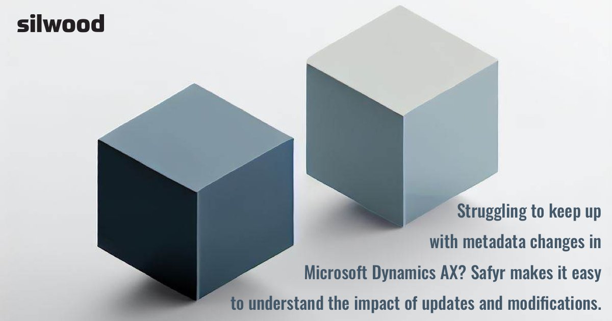 Struggling to keep up with metadata changes in Microsoft Dynamics AX? Safyr makes it easy to understand the impact of updates and modifications. #Safyr #MicrosoftDynamics ow.ly/79hA50R8eQm