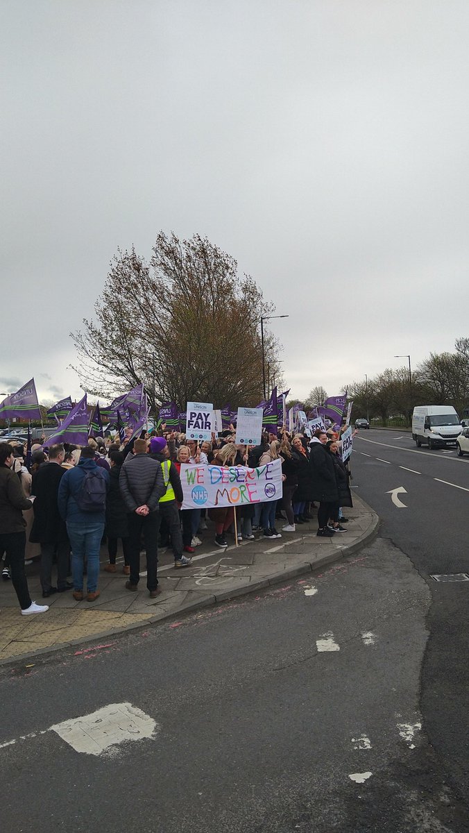 Mick4Boro's tweet image. Solidarity with our NHS Healthcare Assistants in their fight for Fair Pay. Fantastic turnout at the rally and picket today at James Cook Hospital. #unityisstrength