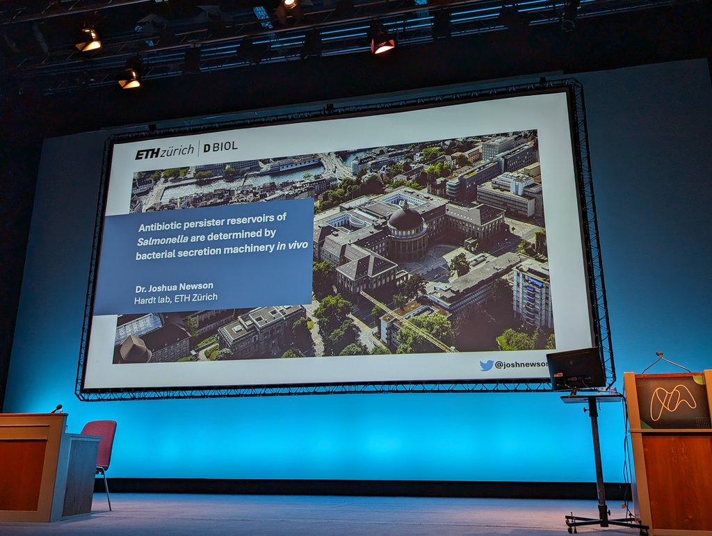 Excited to be in Edinburgh for the <a href="/MicrobioSoc/">Microbiology Society</a> Annual General Meeting - thanks for the chance to share our work on antibiotic persisent Salmonella spreading within and between hosts #Microbio24