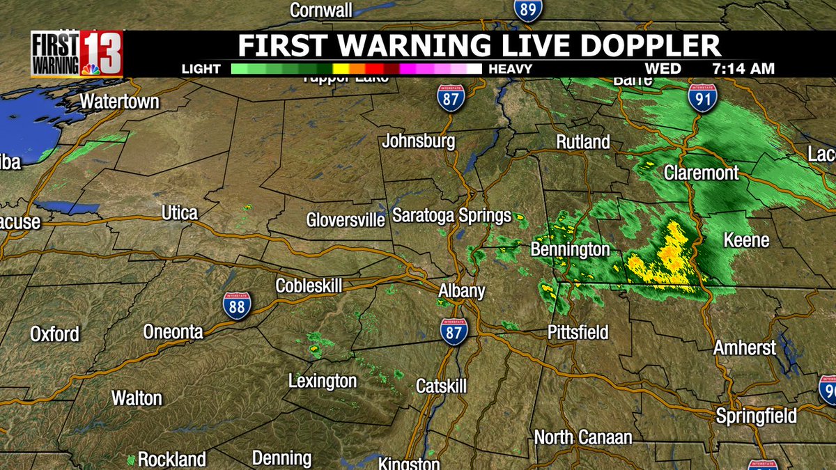 That same batch of showers is now pushing through Vermont and will continue to exit to our east this morning...Expect more opportunities for rain throughout the day today... Grab the rain gear!