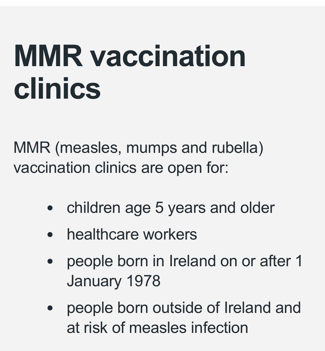 I think a really under-celebrated and under-utilised part of our measles response is the fact that there now are free walk-in measles vaccination clinics happening all over the country each week, which were stood up urgently in response to the threat of measles. Please share…