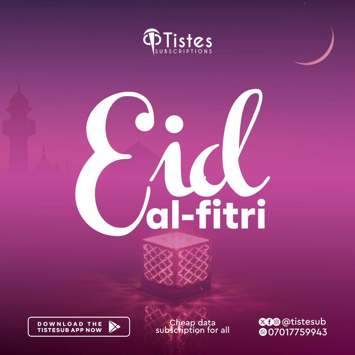 Tistesub's tweet photo. With love from us to y'all our Muslim families and friends 🥰🤗

#EidulFitr2024 #Eidmubarak2024 https://t.co/dzLiz0yC41