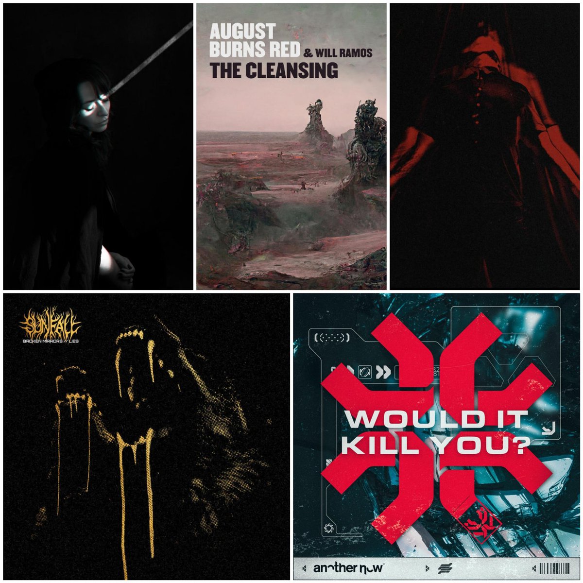 Core Weekly (@core_weekly) on Twitter photo Today's New Releases
#RisingInsane - Malicious
<a href="/augustburnsred/">August Burns Red</a> - The Cleansing (feat. Will Ramos of Lorna Shore)
#Harroway - Heresy
<a href="/SunfallUK/">Sunfall UK</a> - Broken Mirrors // Lies
<a href="/AnotherNow/">www๐ฃ๐๏ธ</a> - Would It Kill You? Today's New Releases
#RisingInsane - Malicious
<a href="/augustburnsred/">August Burns Red</a> - The Cleansing (feat. Will Ramos of Lorna Shore)
#Harroway - Heresy
<a href="/SunfallUK/">Sunfall UK</a> - Broken Mirrors // Lies
<a href="/AnotherNow/">www๐ฃ๐๏ธ</a> - Would It Kill You?