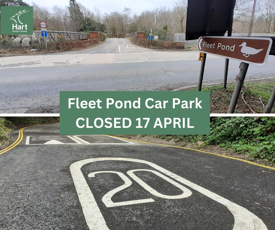 ⚠️ Fleet Pond Car Park Maintenance , week commencing 15 April ⚠️ Parking availability will be significantly reduced during this time. ⛔ The car park will be CLOSED for one day only, on Wednesday 17 April due to the use of heavy machinery ⛔ @FleetPondSoc