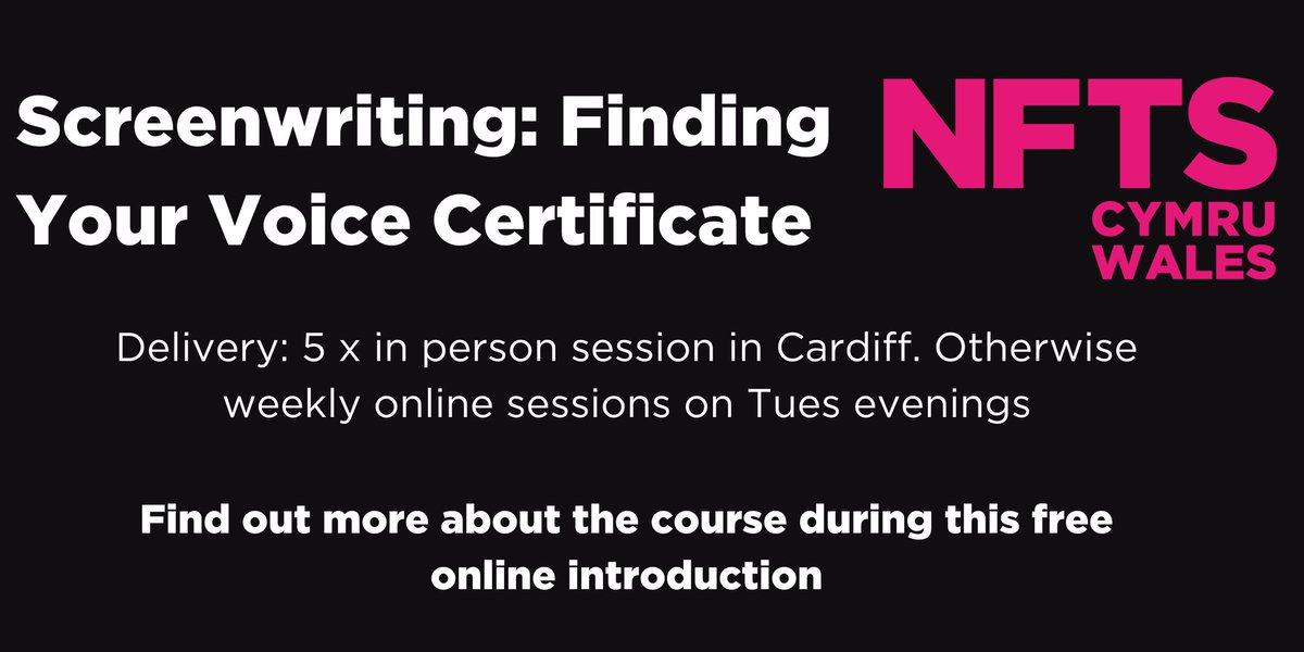 ✍️Find out more about our Screenwriting: Finding your Voice Certificate course during one of our online open days nfts.co.uk/screenwriting-… ⭐️Thurs 25.04 12pm eventbrite.co.uk/e/880726846707… ⭐️Tues 07.05 12pm eventbrite.co.uk/e/880739253817… Closing date is Sunday 12th May 🎬 #PaulFraser