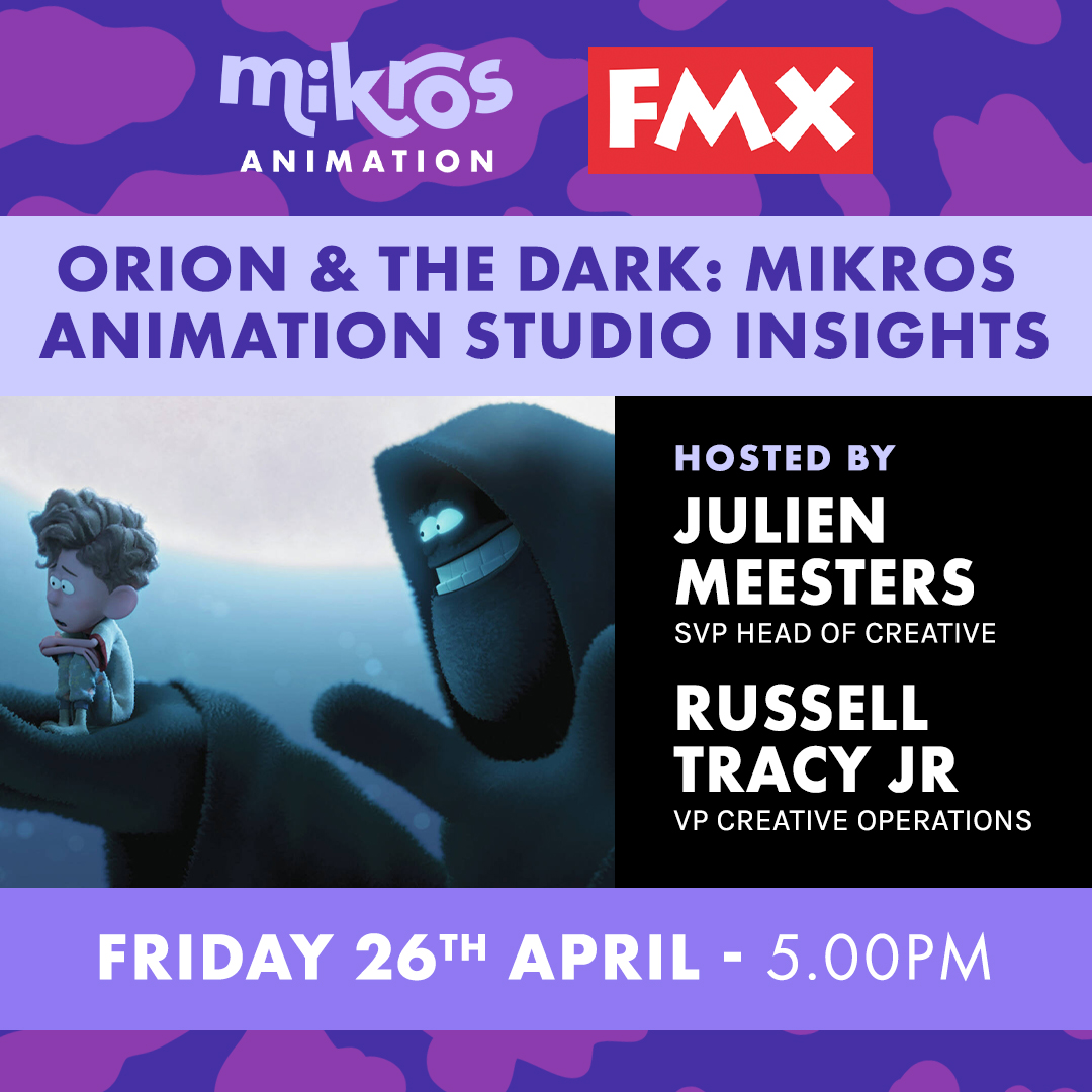 📣 Ne manquez pas la conférence #MikrosAnimation au #FMX2024 sur la fabrication de #OrionAndTheDark : eu1.hubs.ly/H08wYmZ0