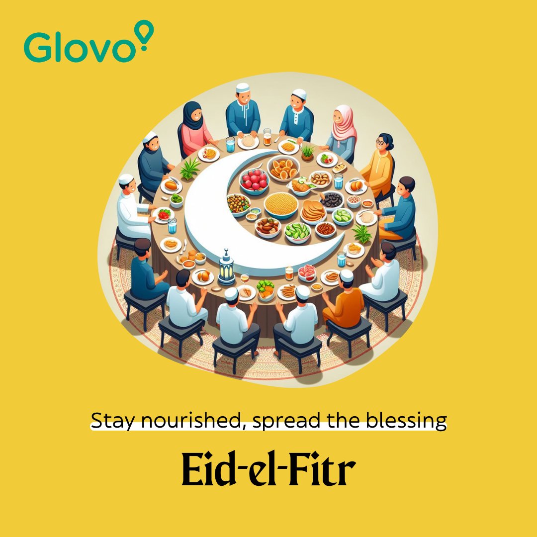 Eid Mubarak! 🌙 May your celebrations be filled with joy, love and delicious meals shared with those you love 💛