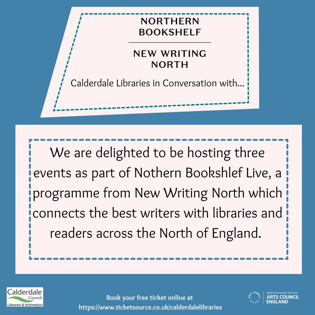 We are delighted to be hosting three 'In Conversation' events as part of @NewWritingNorth's Northern Bookshelf Live. Our first is A Conversation with Rose Wilding at Elland Library on Tuesday 14th May, whose first novel 'Speak of the Devil' is on our shelves now!
