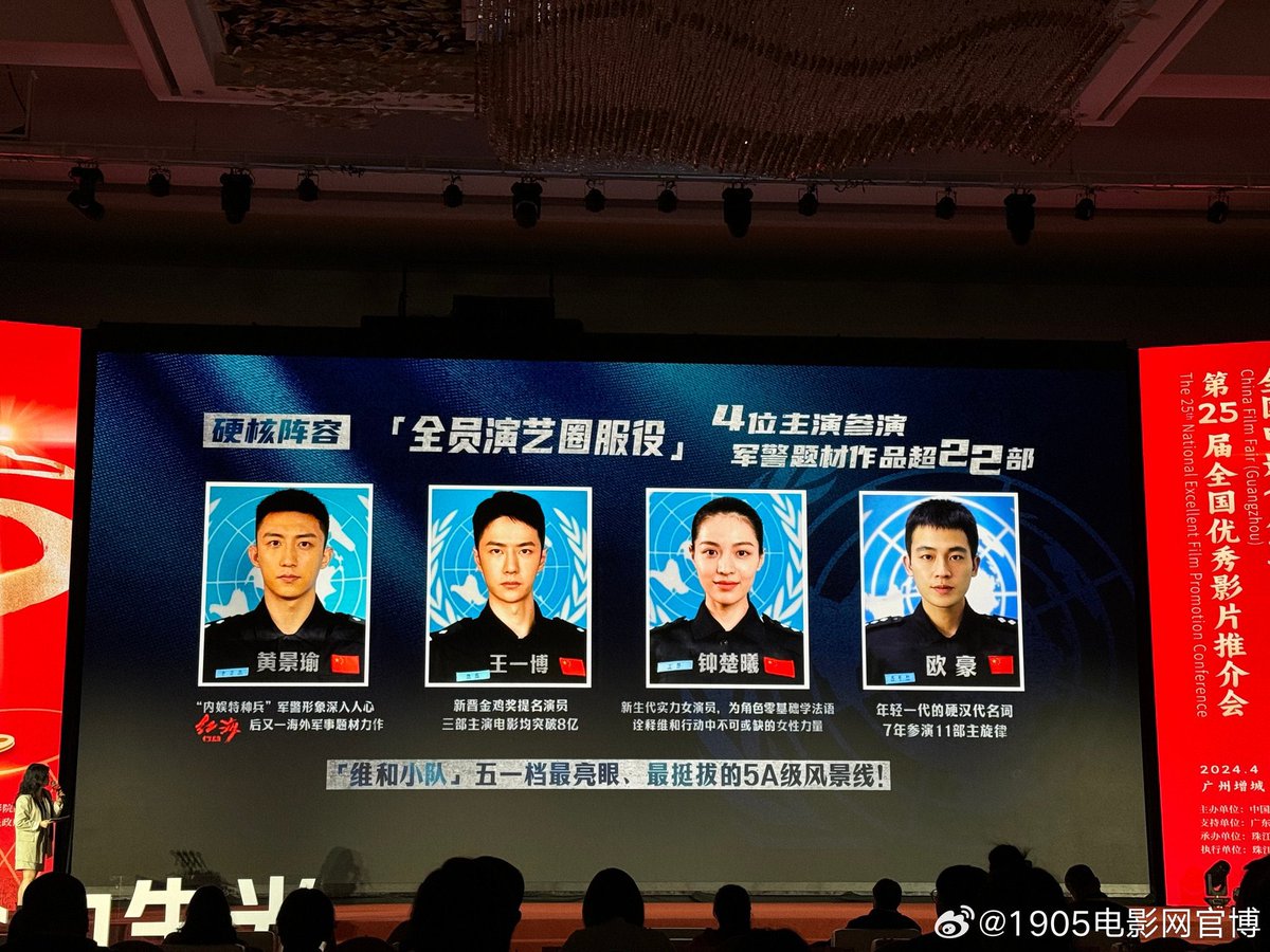 Our boys' movies

Xiao Zhan for 'The Legend of the Condor Heroes' 
Wang Yibo for 'Formed Police Unit' 

are showcased at the 2024 National Excellent Film Promotion Conference

#Yibo #WangYibo #王一博 #ワンイーボー #หวังอี้ป๋อ #왕이보 #XiaoZhan #肖战 #肖戰 #เซียวจ้าน #샤오잔