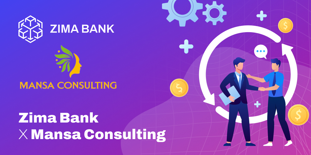 🌠 Partnership between Zima Bank and Mansa Consulting 🤝 Zima Bank is proud to announce our partnership with the leading consulting firm, Mansa Consulting. In a world of constant change and cutting-edge technology, we believe that collaborating with experts like Mansa Consulting