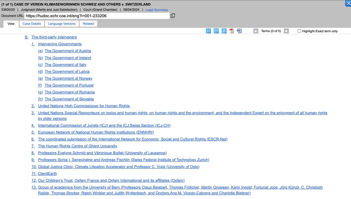 These attacks are never evidence-based or even rational. For example, @danny__kruger says here that the Court is influenced by activists. Indeed, many NGOs made 3rd party interventions, but also see below how many countries were able to make 3rd party interventions too. /2 👇