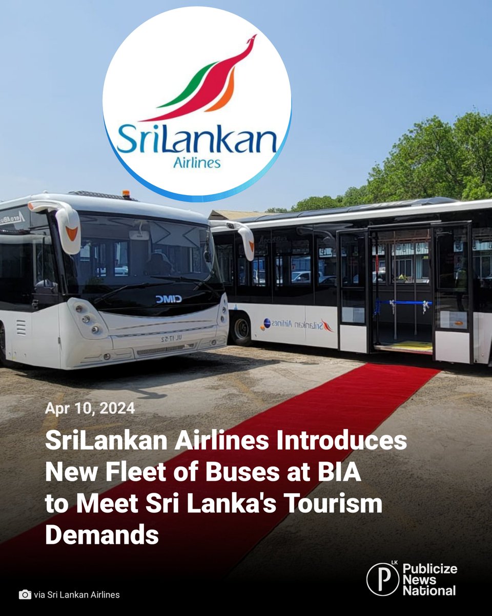 (1): SriLankan Airlines Introduces New Fleet of Buses at BIA to Meet Sri Lanka's Tourism Demands.

#SriLankanAirlines #PassengerExperience #Tourism #BIA #SriLanka #slnews #newslk